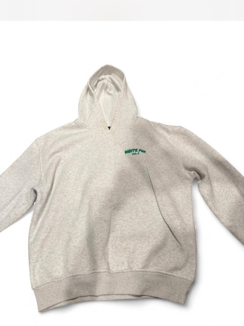White Fox light grey hoodie
